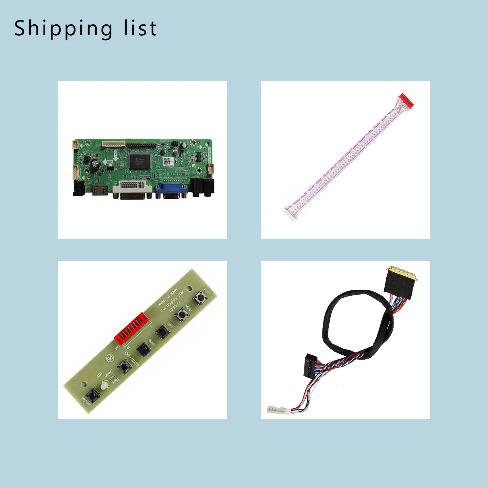 Controller LCD VSDISPLAY Scheda Controller Micro USB EDP 30 Pin Per Monitor LCD Scheda Controllo Display 1080p