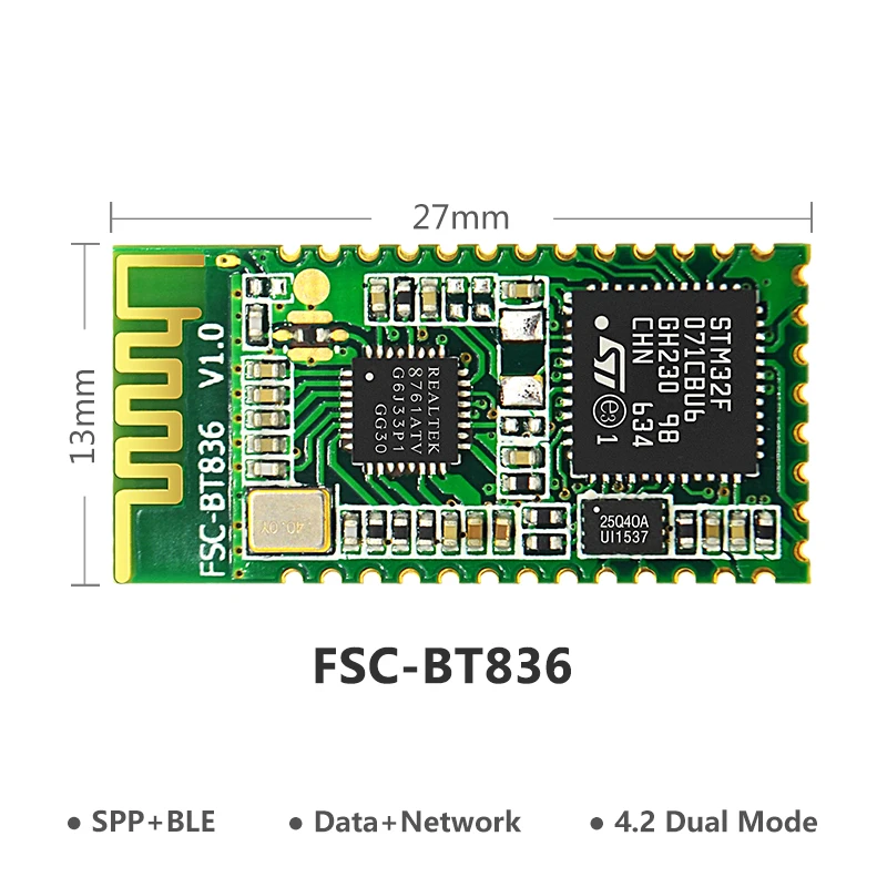 

FEASYCOM High quality UART transmission pass through mfi bluetooth module support SPP BLE