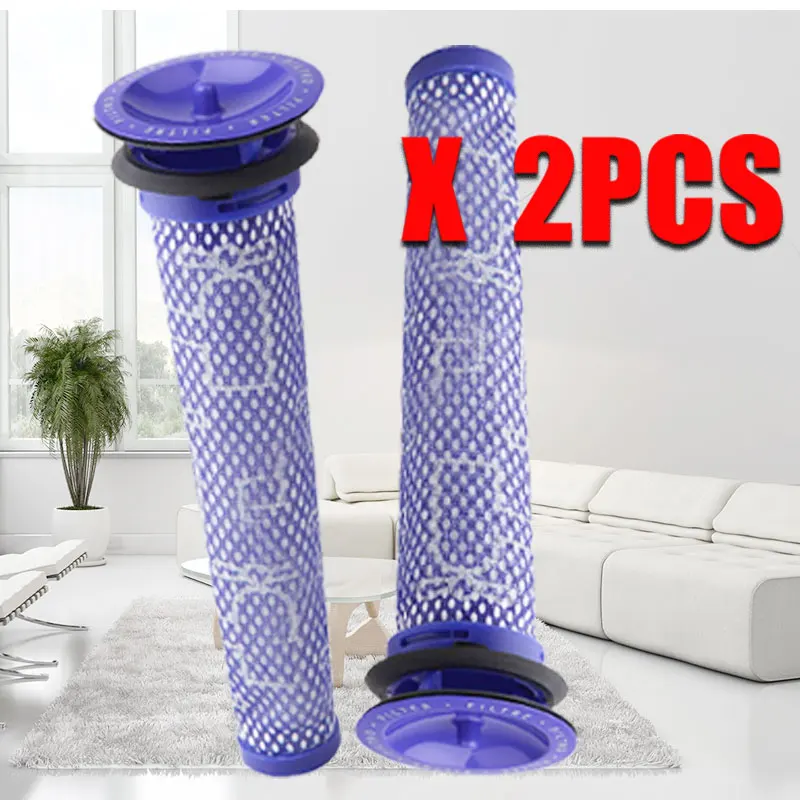 2pcs Фильтры заменяет для dyson v6 v7 v8 dc62 DC61 DC58 DC59 DC74 фильтр для пылесоса Часть#965661-01 Fette фильтр - Цвет: 2pcs