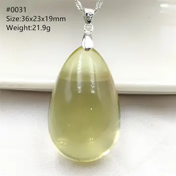 

Genuine Natural Yellow Citrine Quartz Pendant Crystal Gemstone Women Faceted Cut Wealthy Stone Bead Necklace AAAAA