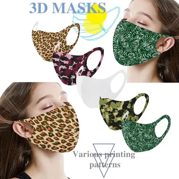 

Reusable Colorful Fabric Face Turban Stylish Fashionable Neutral Washable Mask For Protection For Adults Scarf Flag Bandana#3