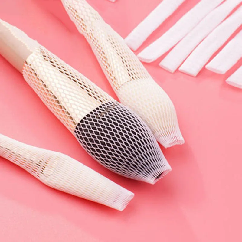 

1 Pcs Makeup Brushes Net Protector Guard Elastic Mesh Beauty Make Up Cosmetic Brush Pen Cover Make-up Tool Accessories