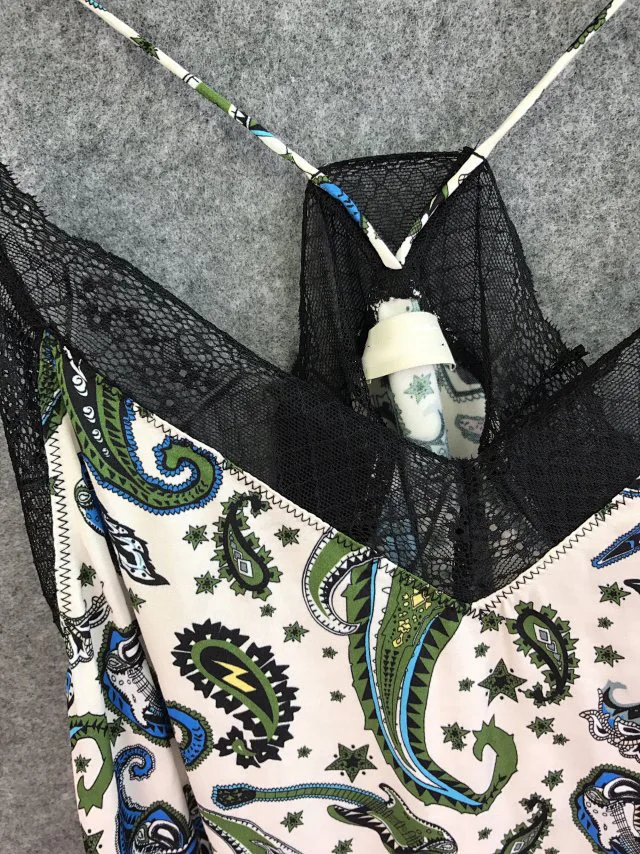 Top Version Viscose Paisley Cashew Printed Lace Patchwork Camisole Vest Top- Newest Stylish Women Strap Top