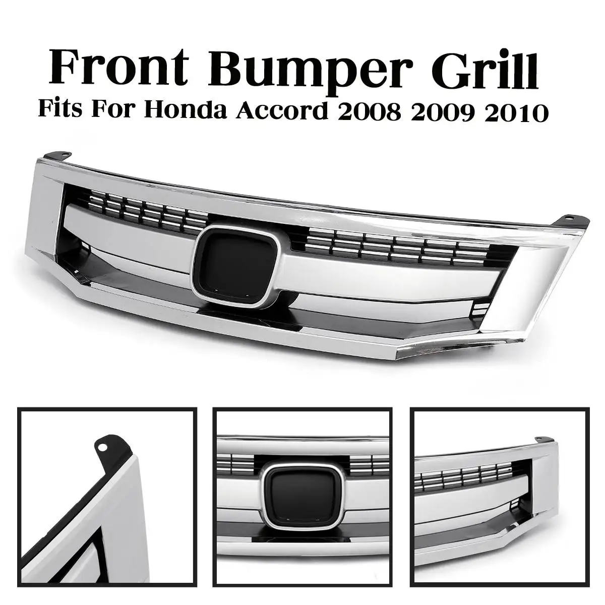 Автомобильный передний бампер Спортивная модель хромированная верхняя решетка