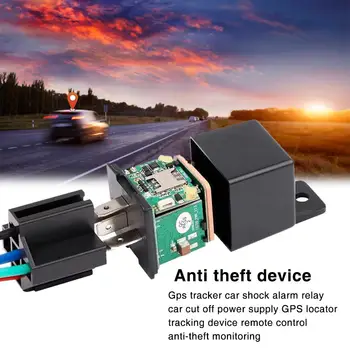 

GPS Tracker Car Shock Alarm Relay Car Cut Off Power Supply GPS Locator Tracking Device Remote Control Anti-theft Monitoring