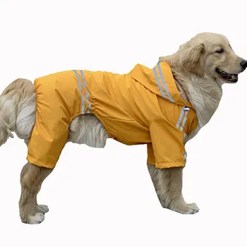 

Hot Pet Dog Rain Coat Clothes Dog Puppy Casual Dog Raincoat Waterproof Jacket Costumes 3XL-7XL 4 color Pet Supplies