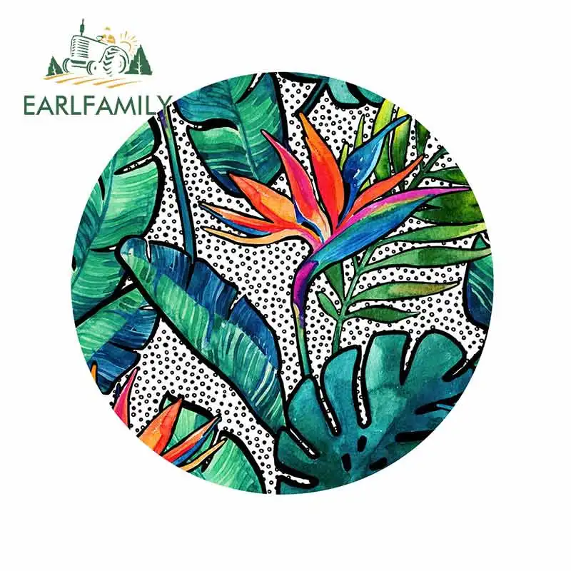 EARLFAMILY 13 см x райская птица цветок изысканные наклейка Водонепроницаемый автомобильные наклейки