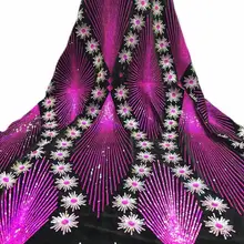 Бархатная кружевная ткань бархат блестки кружевная ткань tussus pour robe mariage нигерийская кружевная ткань высокого качества африканская Ткань 5 ярдов