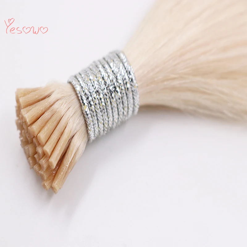 Yesowo i Tip предварительно скрепленные волосы remy 22 дюймов 60 #40 г русские прямые