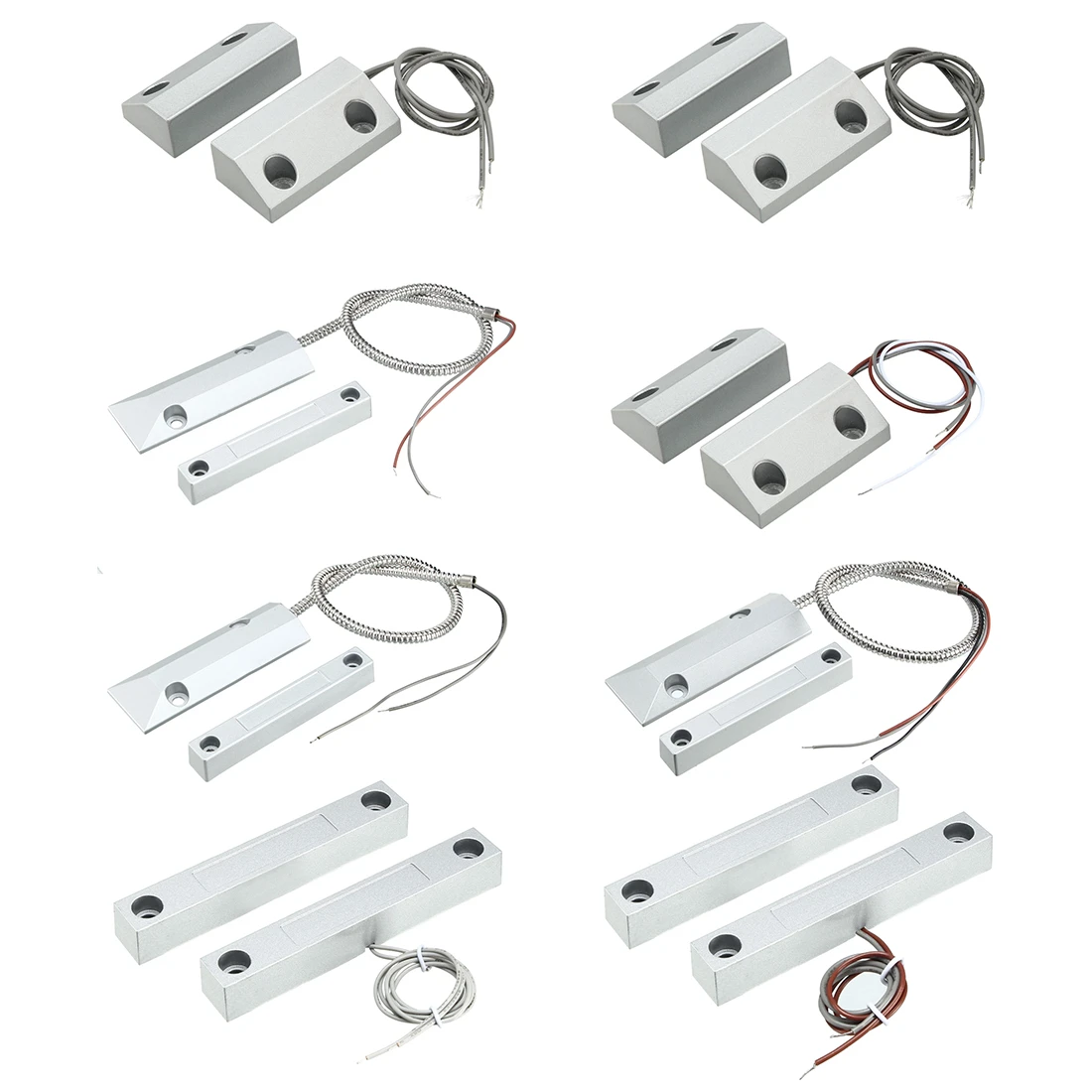 uxcell 1pcs Alarm Security Equipment Garage Door Contact Reed