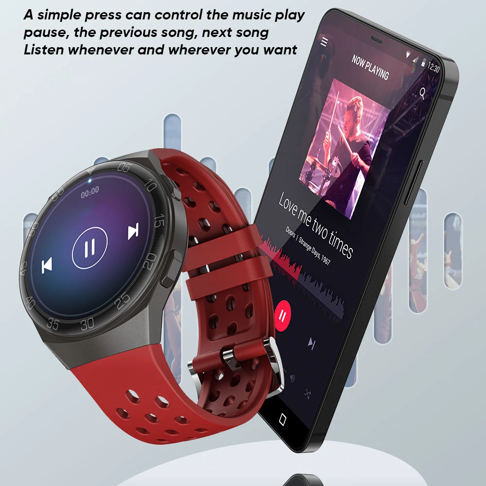 LIGE 1.28-inch Full Color Touch Screen Sport Smartwatch Men Women Fitness Tracker Waterproof Smart Watch For Huawei Xiaomi Apple
