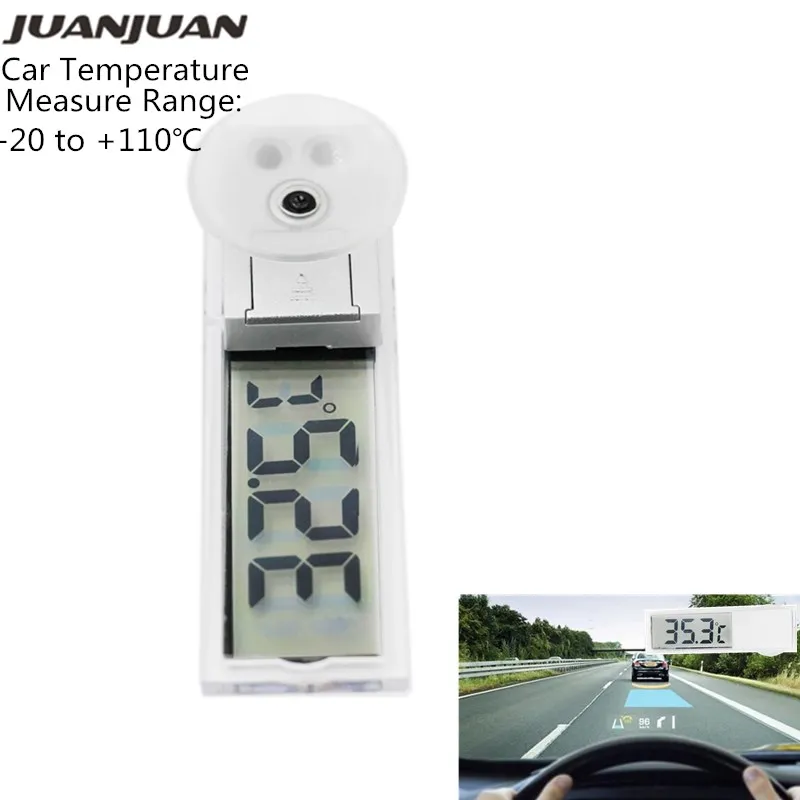 Мини-термометр датчик температуры автомобиля на присоске цифровой ЖК-метр