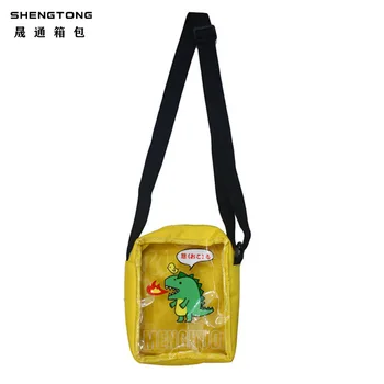 

2020 New Personality Transparent Jelly Friends Fire-breathing Small Dinosaur Cell Phone Bag Shoulder Bag