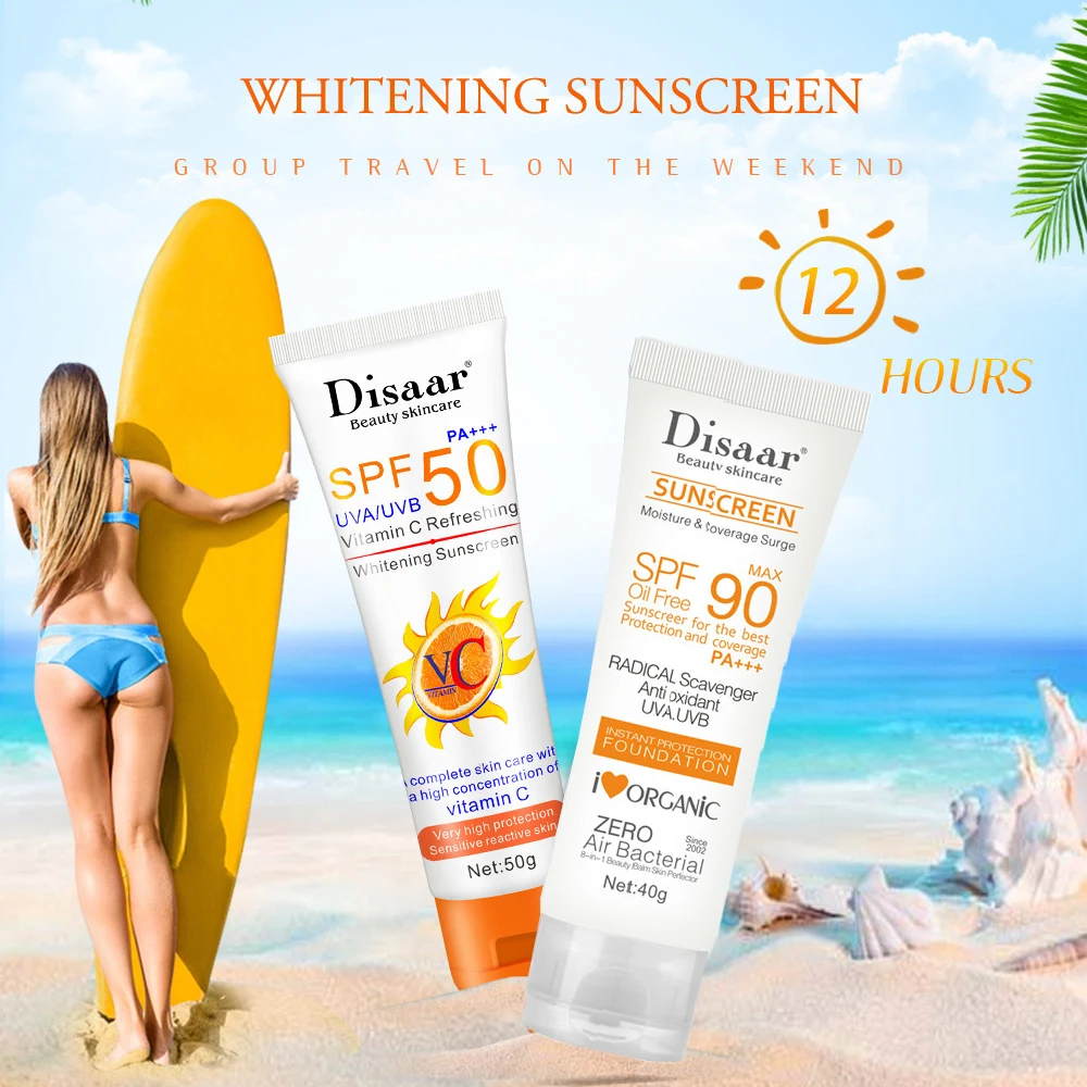

12/6Pcs SPF90+ Sunscreen SPF50+ Facial Sun Screen Skin Care Moisture Full Cover Face Cream Anti Oxidant Skincare Sunscreen Face