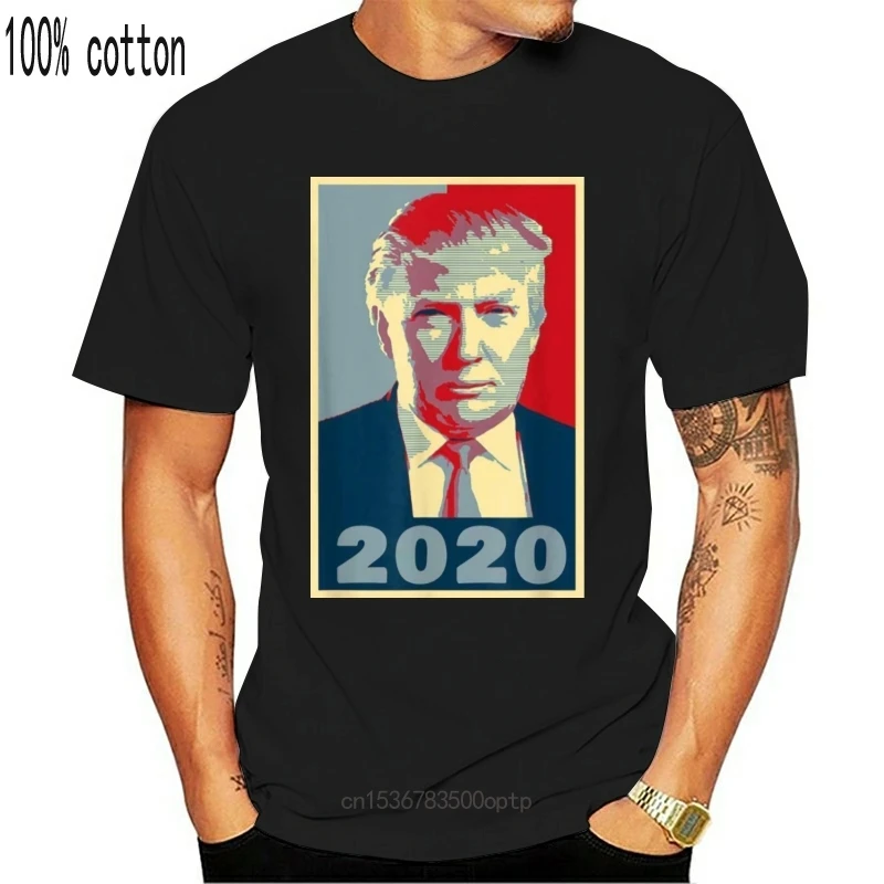 Черная футболка Трамп для президента 2020 республиканский мужчин размер s-3XL серого