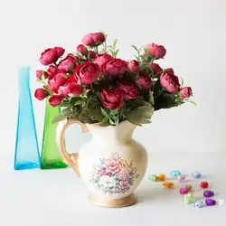 1 шт. искусственный цветок яркий цвет Камелия садовый Декор DIY Декор Искусственный цветок для свадьбы украшения для оформления вечеринок