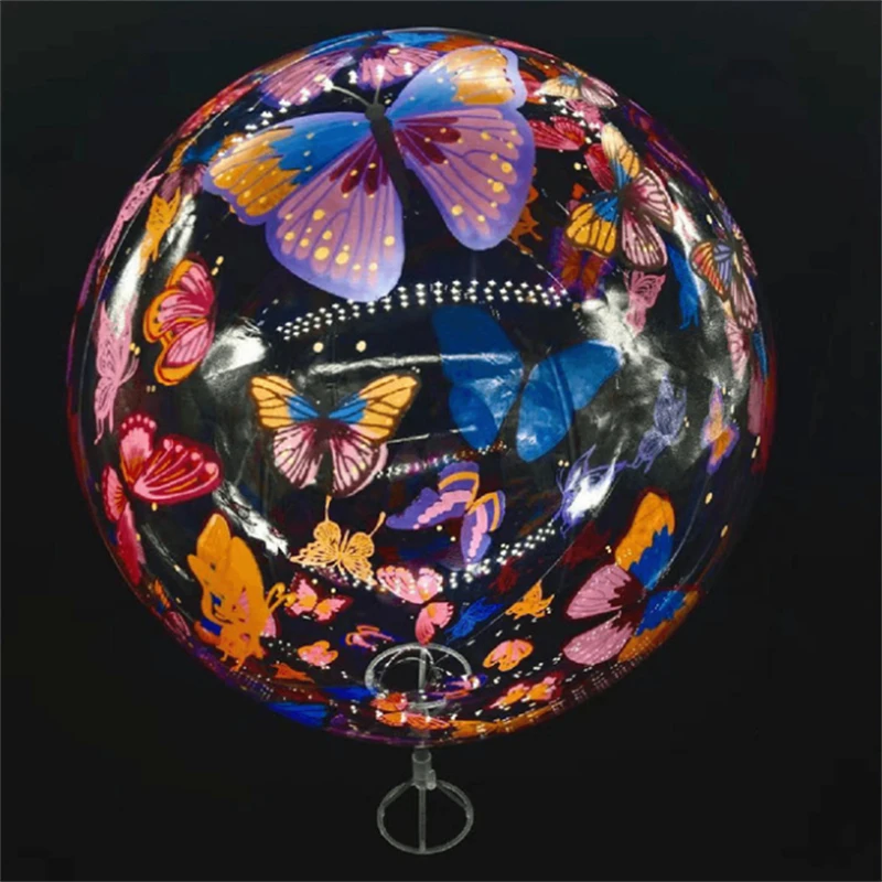1PC New 20 Inch High Transparent Printing Bobo Ball Happy Birthday Party Decoration Birthday Party