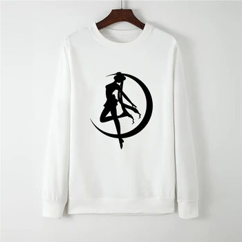 

New Fashion Kawaii Sailor Moon Sudadera Mujer Hip Hop Sweatshirt Women Harajuku Casual Femme Pullovers Tops Hoodies