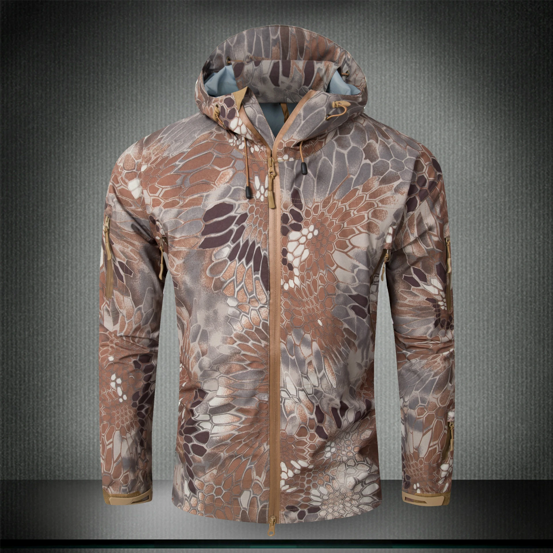 Мужская куртка жесткий водонепроницаемый пальто для охоты военный тактический на открытом воздухе одежда камуфляж для пустыни - Цвет: Nomad