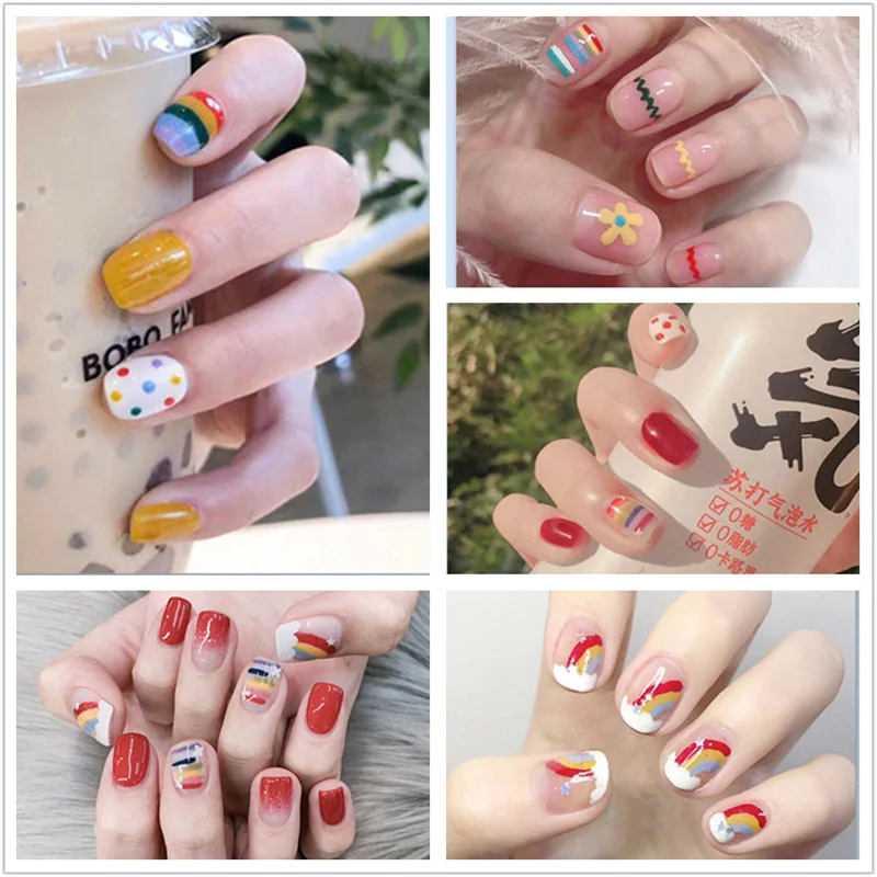 

3D Nail Sticker Cartoon Gold foil Fashion DIY Waterproof Nail Art Manicure