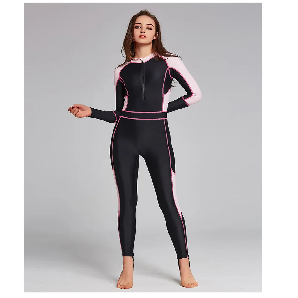 Womens Full Wetsuits Premium One Piece Neoprene Long Sleeve Long Leg for Diving Snorkeling