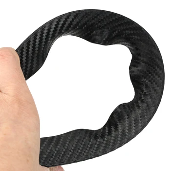 

Hot Universal 4PCS Carbon Fiber Car Wheel Eyebrow Arch Trim Lips Strip Fender Flare Protector Wheel Eyebrow