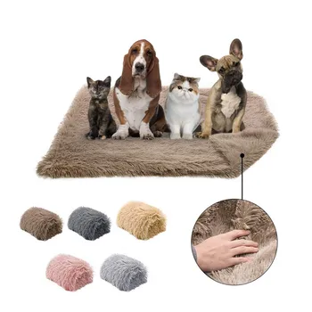 

Winter Pet Dog Blanket Warm Long Plush Cushion Soft Touching Dog Bed Mat Double Layer Sleep Blankets For Small Large Dogs Cats