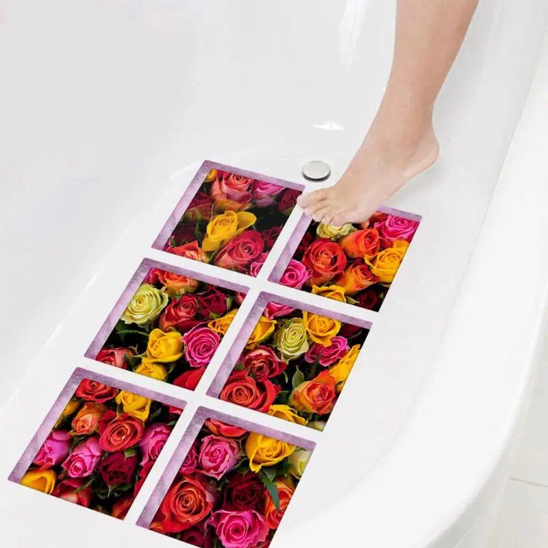 DIY противоскользящая напольная наклейка Водонепроницаемая художественная