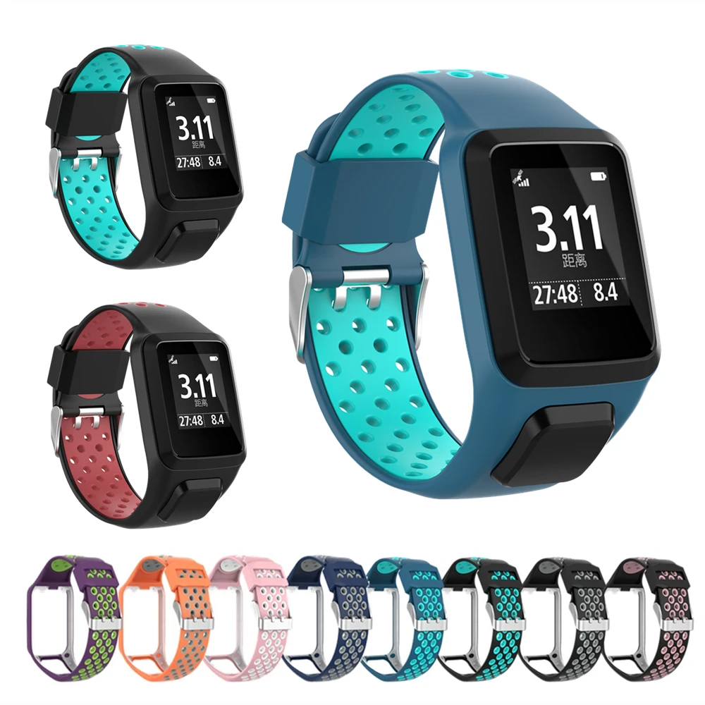 Correa de silicona para reloj deportivo Tomtom Runner 2/3, correa de muñeca  TPE para Tomtom Adventurer/Golfer 2/Spark/3, pulsera de música|Accesorios  inteligentes| - AliExpress