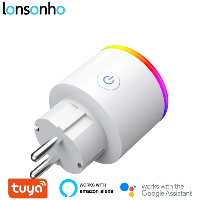 Lonsonho Smart Plug ЕС Wi-Fi умная розетка мощность мониторинга энергии Saver работает с Google Home мини Alexa IFTTT Smart Life приложение