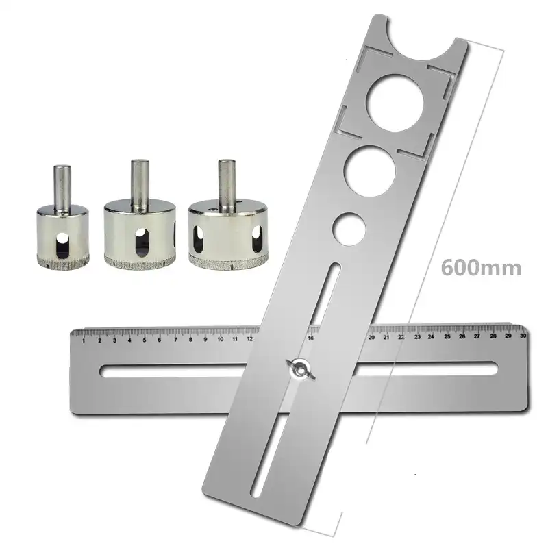 New adjustable Tile Locator to Wall Marking Position Ruler ceramic hole