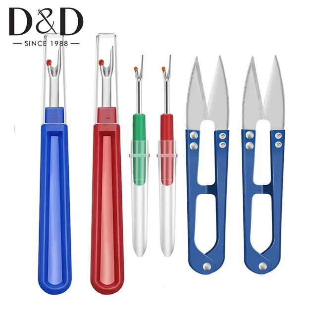 1Pcs Thread Cutter with 5Pcs Replacement Head Seam Ripper Stitch Thread  Unpicker Embroidery Thread Remover DIY Sewing Tools - AliExpress