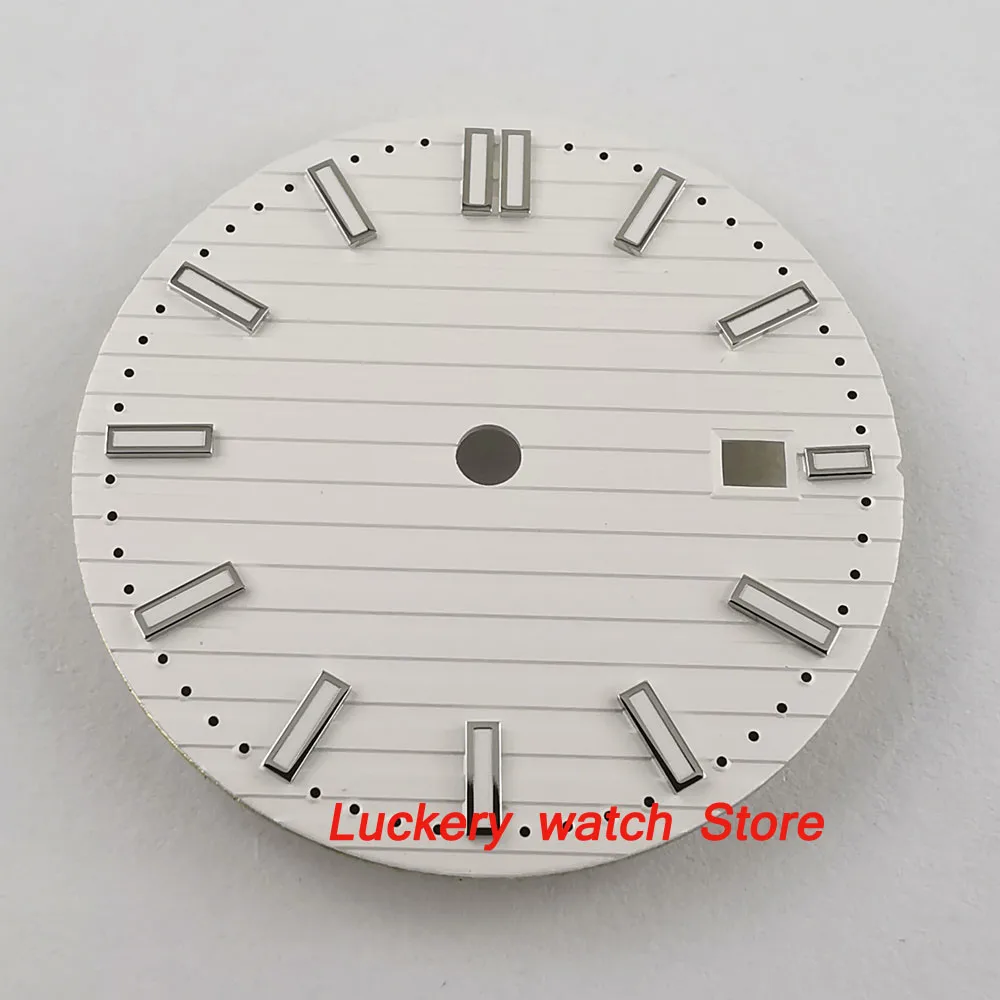 31.6 Millimetri No Logo Quadrante Bianco Fit Per Il 2824 2836 Miyota 8215 821A Mingzhu 2813 Automatico Movement-Bp46