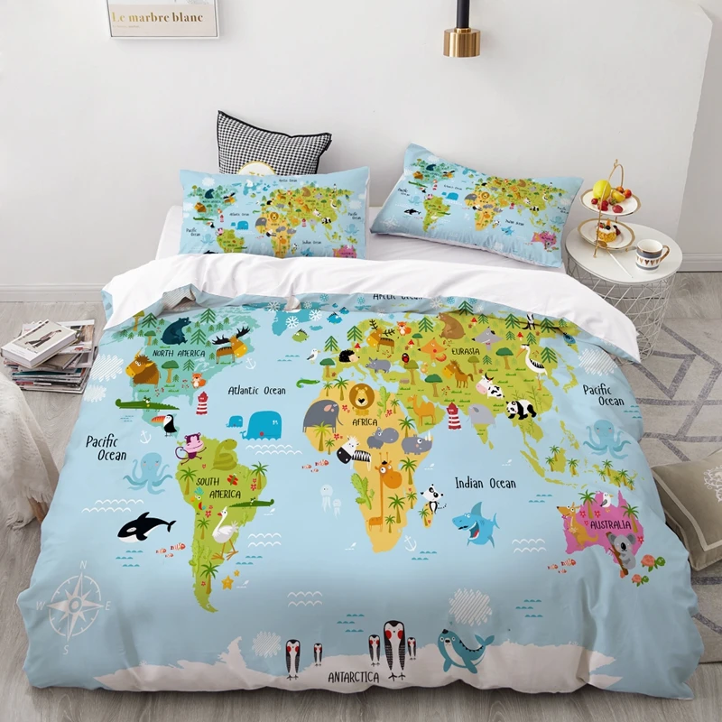 Warmsliving Home Textile Giraffe Zoo Animal Kids Bedding Sets Boy Girls Child Bedlinen Duvet Cover Pillowcase Bed Sheet Twin Duvet Cover Aliexpress