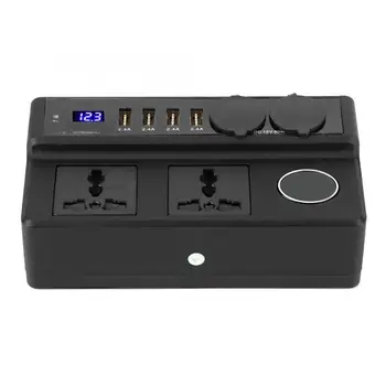 

Brand New ABS+PC flame retardant Universal 12V/24V to 220V 200W Smart Modified Sine Power Converter Inverter