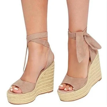 

Woman Sandals Ladies Open Toe Ankle Strap Platform Wedge Heel Woman Fashion Casual Comfort Summer Sandals Female 2020 New Hot
