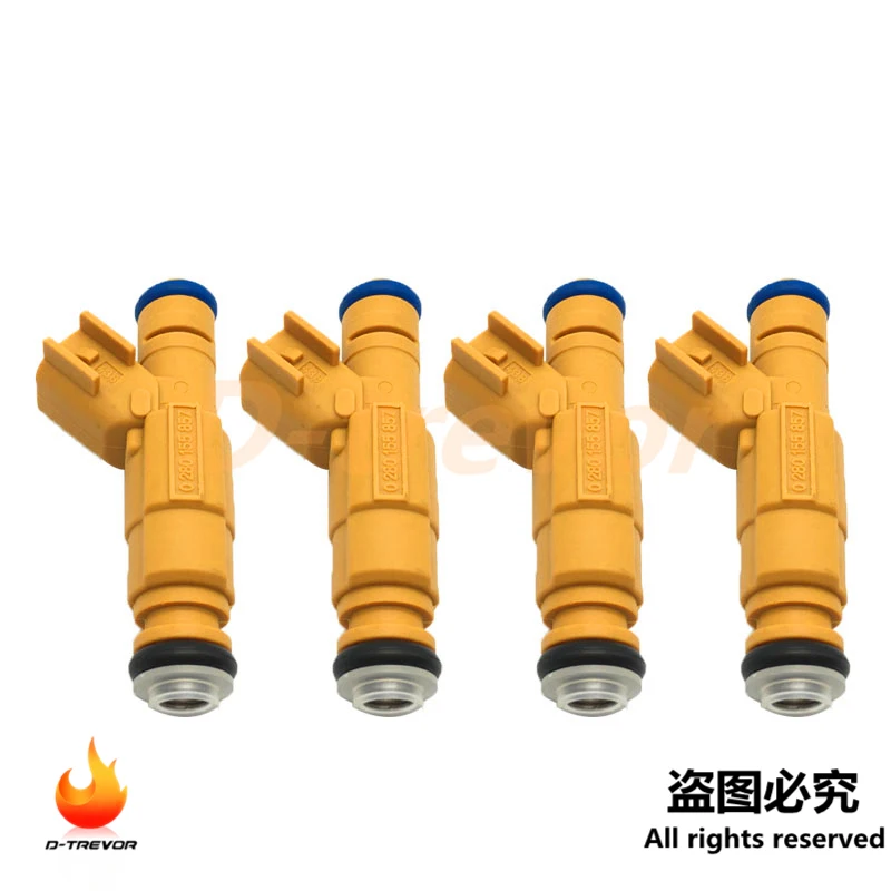 

4PCS Fuel Injector 0280155857 XW7E-A5B For Ford E-350 F-250 F-350 6.8L Mercury Lincoln 4.6L