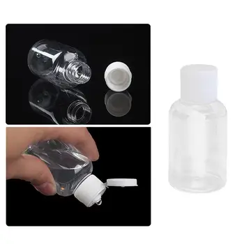 

15Pcs 50ml Plastic Refillable Bottles Sample Bottle Container Jar Pot Vial With Lid Perfect For Emollient Water Shower Gel