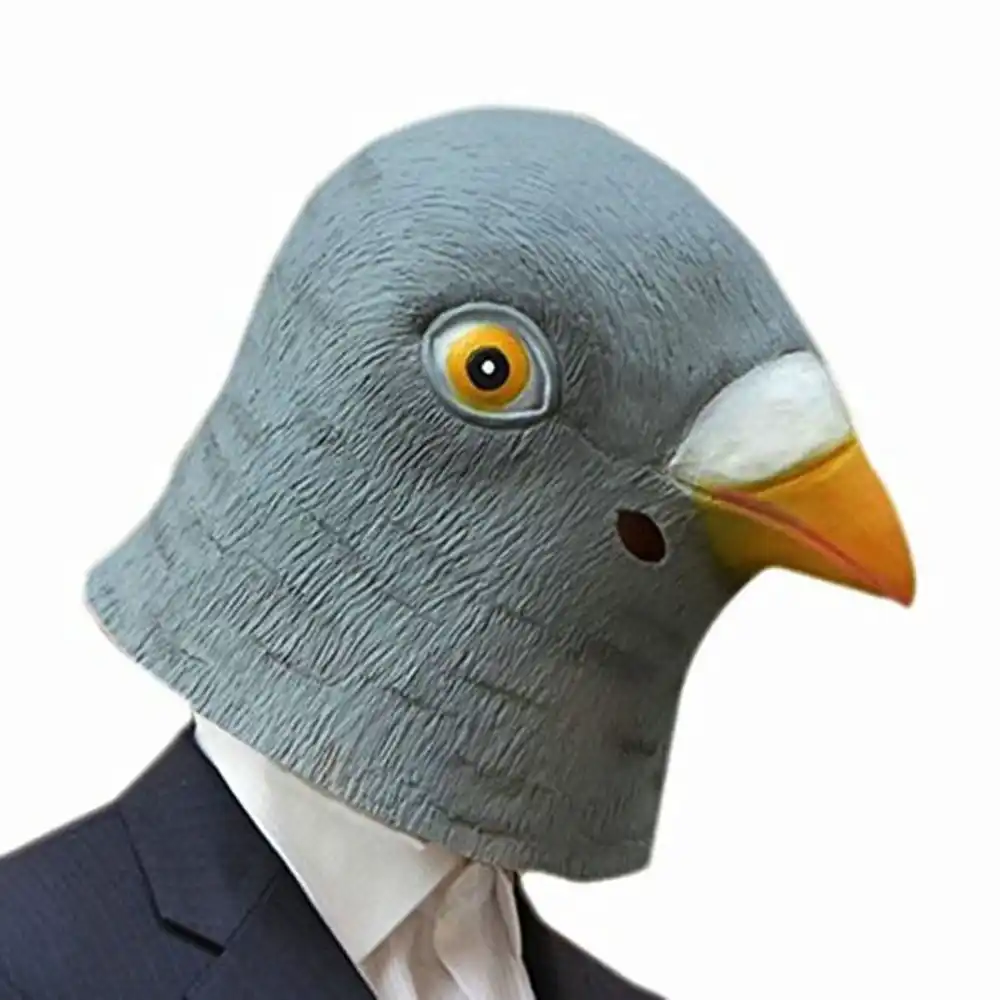 new pigeon mask latex giant bird head halloween
