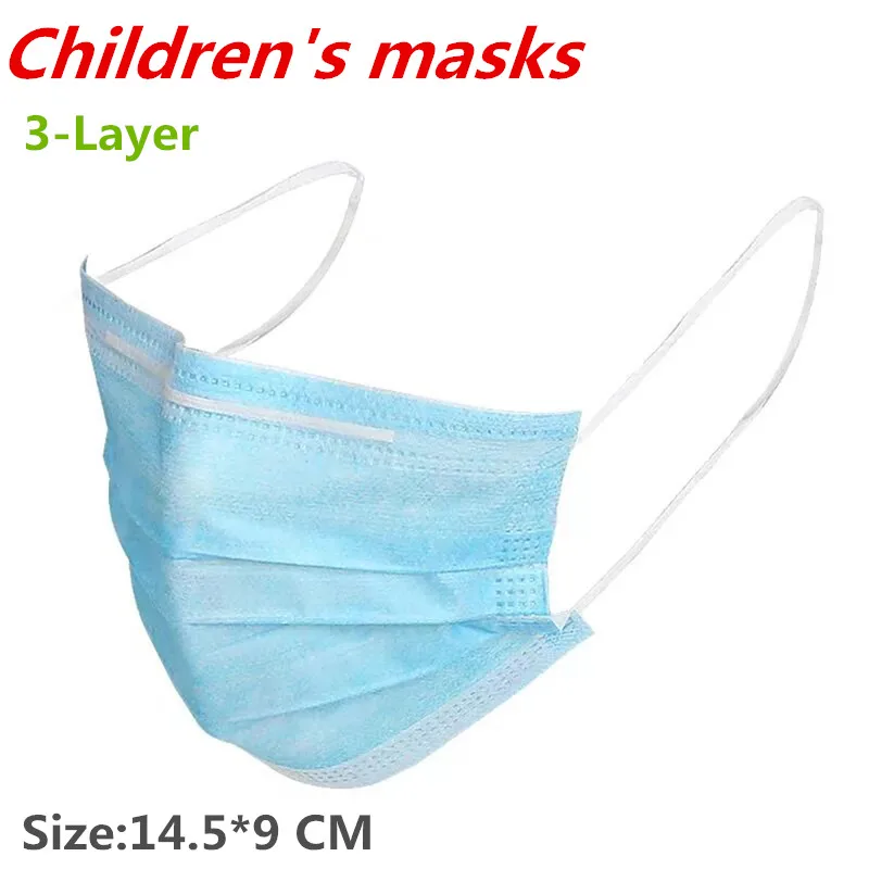 

Disposable Children's Masks Immune Protection 3-Layer Masks Anti-bacterial Anti-dust resistant skin