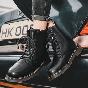 

Martin Boots For Men‘s dr martens shoes High Top Trend British style Homme Outdoor Footwear Bota Masculina autumn leather boots