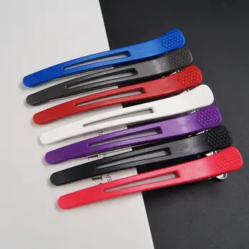 

6Pcs/Set Colorful Non-slip Pinup Sectioning Duck Bill Hair Clip Hairpin Barrette Candy Color Duckbill Hair Clips Girls Hair Clip