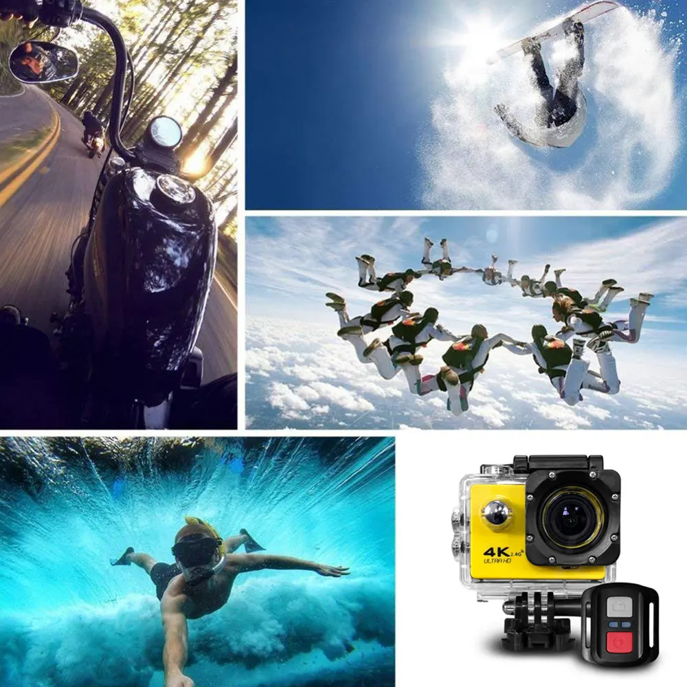 action camera 4k H9 4K Sports Camera Ultra HD Action Camera 4K 30m Waterproof 2.0' Screen 1080p Sport Camera Extreme Video Camera Gopro Hero DJI best sports camera