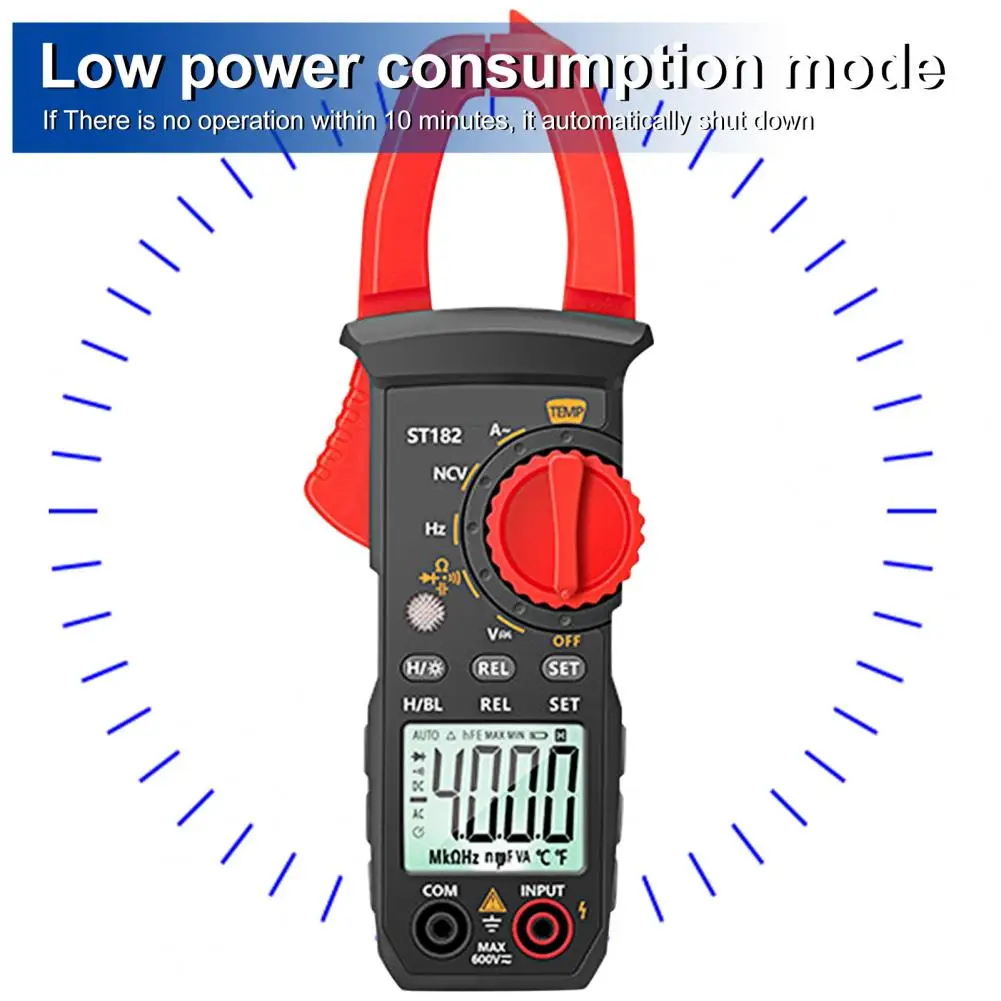 Long Life Span Electric Multimeter Safe Protection Auto Shut-Off Practical AC Current 600A Electrical Digital Clamp Meter