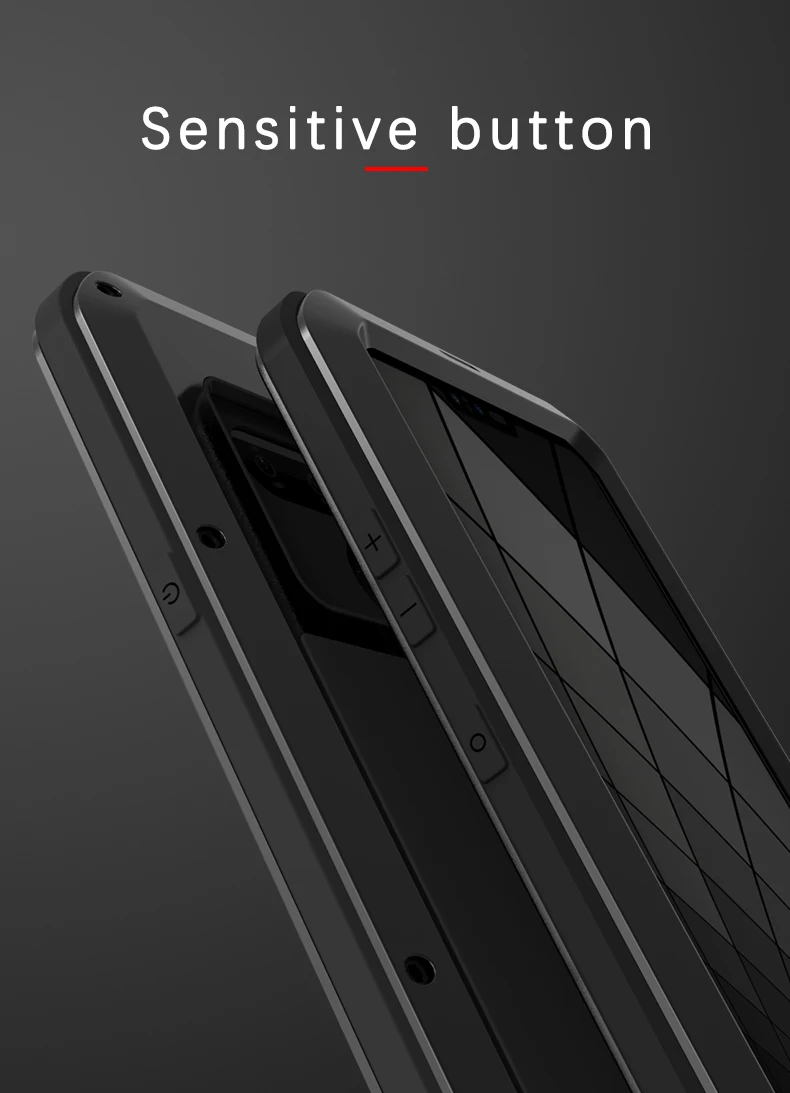 Luxo de Alumínio Case à Prova de Choque para lg Escudo à Prova V30 + - Metal Telefone V40 V30 - V35 Thinq Danti Água Anti Queda Capa g8 g7 V60 9 v60 v40 v30 v30 + v35 thinq