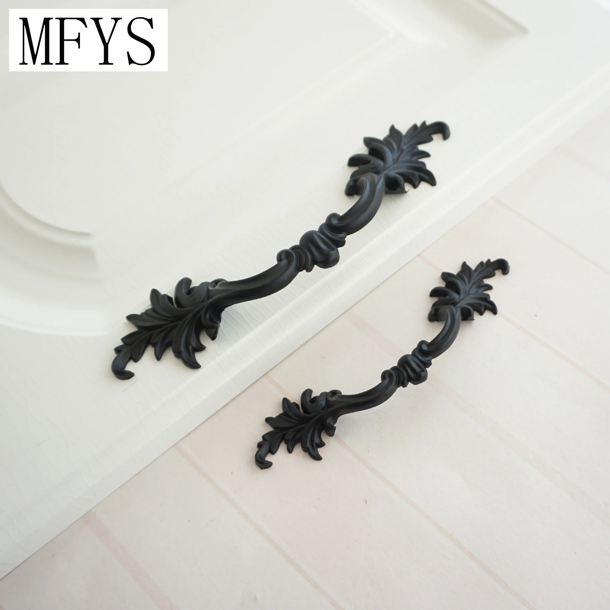 Vintage Furniture Hardware Pulls Black Pull Handles Black