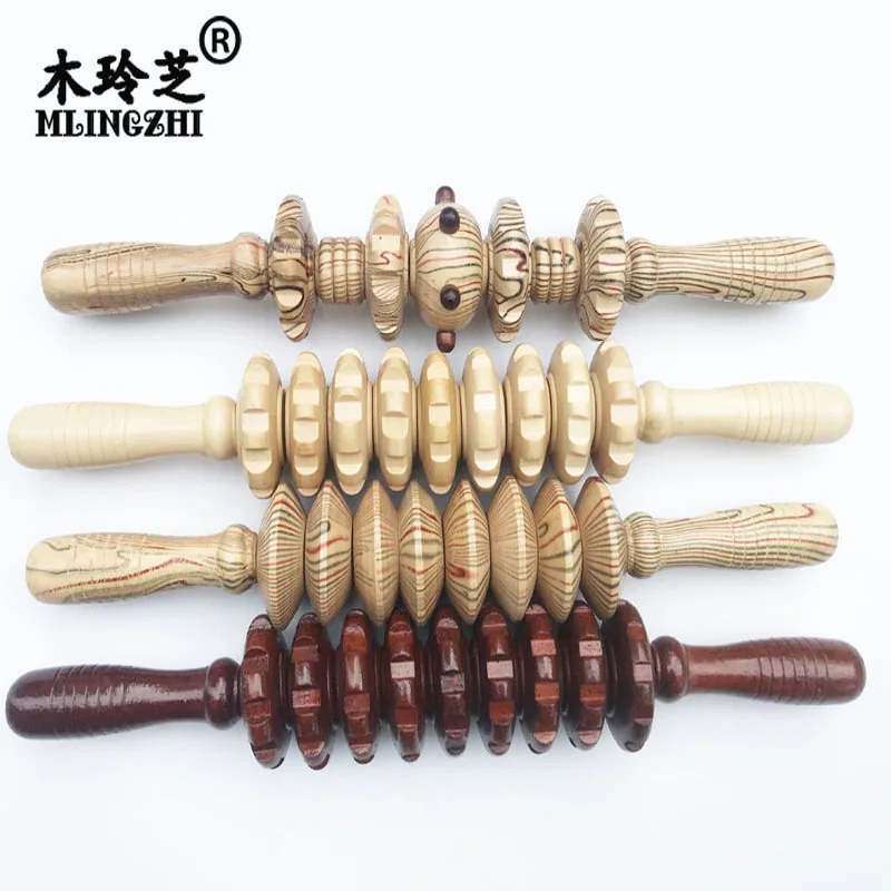 

Massage health Gym Sports Full Body Muscle Massager Wood Roller Stick Trigger Point Recovery Tool Deep Relax Gear Massage Stick