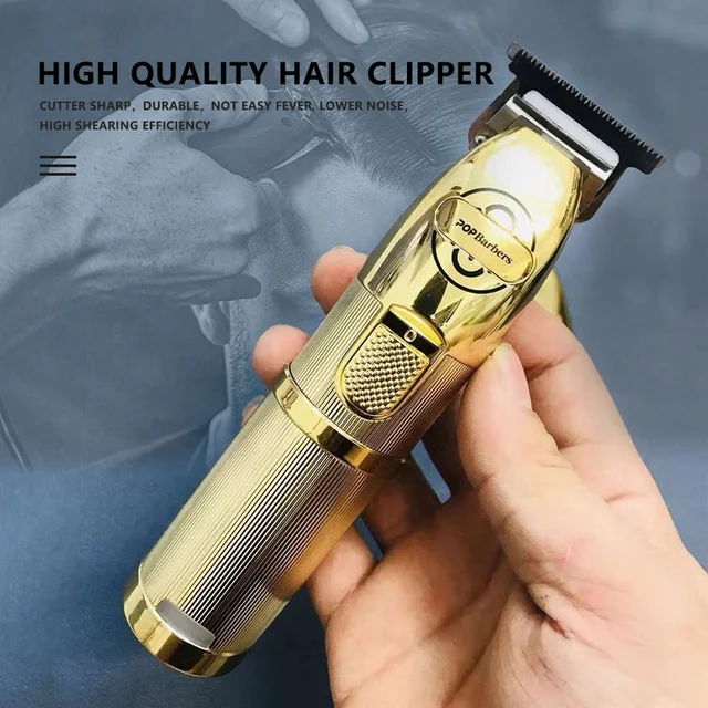 Skilled Clippers Males Hair Trimmer Carving Slicing Golden Shaver
