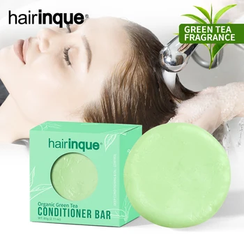 

Organic Hair Green Tea Conditioner Bar Handmade Deep Conditioning Oil-control Smooth Hair Conditioner Soap Hair Care