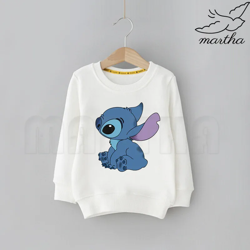 Детский Милый Забавный свитер с героями мультфильмов «Angry Stitch», одноцветные кофты с капюшоном, модные толстовки с длинными рукавами для мальчиков и девочек
